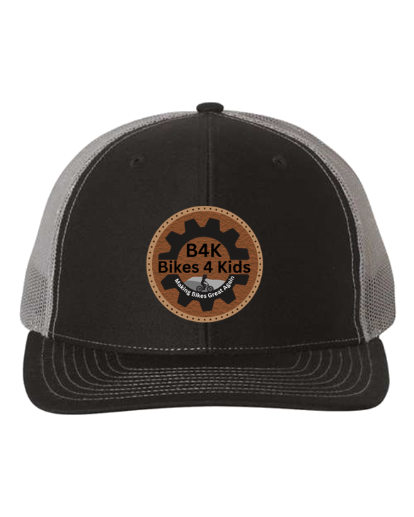 Bike 4 Kids Richardson 112 Fundraiser hat with leather patch